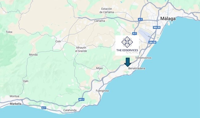 Ubicación de The ED Services — Avda. de los Granados, Benalmádena